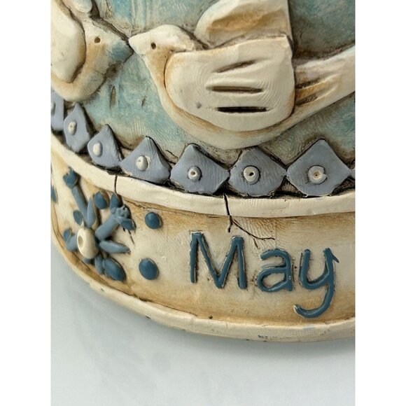 Copper Honey Farms Peace Angel 33130 Figure Linda Jacque Blue Doves Farmhouse - Picture 15 of 16